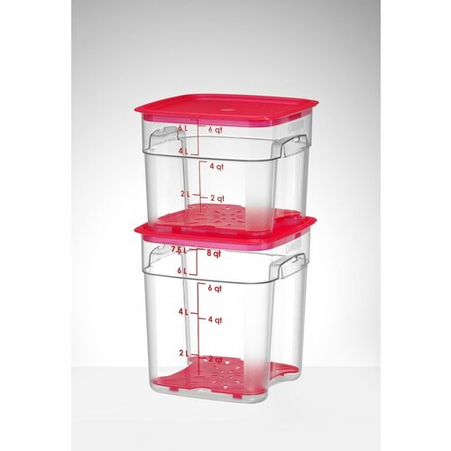 Cambro Pojemnik na żywność CamSquares Fresh Pro 7,6L, 229x229x(h)243mm, transparentny Cambro Pojemnik na żywność CamSquares Fresh Pro 7,6L, 229x229x(h)243mm, transparentny