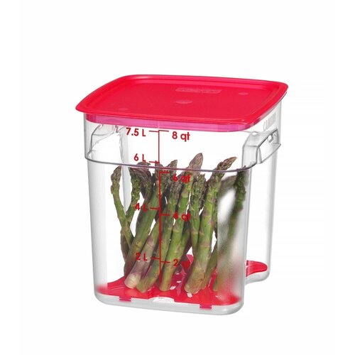 Cambro Pojemnik na żywność CamSquares Fresh Pro 7,6L, 229x229x(h)243mm, transparentny Cambro Pojemnik na żywność CamSquares Fresh Pro 7,6L, 229x229x(h)243mm, transparentny
