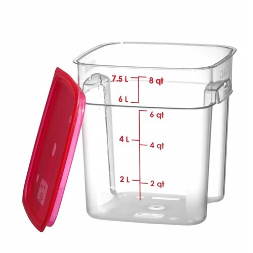 Cambro Pojemnik na żywność CamSquares Fresh Pro 7,6L, 229x229x(h)243mm, transparentny Cambro Pojemnik na żywność CamSquares Fresh Pro 7,6L, 229x229x(h)243mm, transparentny