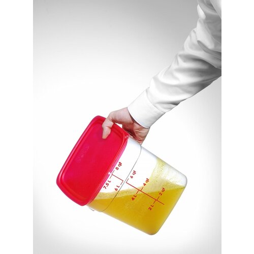 Cambro Pojemnik na żywność CamSquares Fresh Pro 7,6L, 229x229x(h)243mm, transparentny Cambro Pojemnik na żywność CamSquares Fresh Pro 7,6L, 229x229x(h)243mm, transparentny