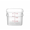 Cambro Pojemnik na żywność CamSquares Fresh Pro 5,7L, 229x229x(h)180mm, transparentny Cambro Pojemnik na żywność CamSquares Fresh Pro 5,7L, 229x229x(h)180mm, transparentny