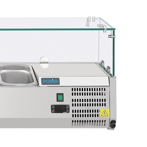 Polar Refrigeration  Nadstawa chłodnicza do przechowywania składników 6x 1/4 GN, 150W, od 2 do 8°C Polar Refrigeration  Nadstawa chłodnicza do przechowywania składników 6x 1/4 GN, 150W, od 2 do 8°C