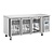Polar Refrigeration  Stół chłodniczy 3-drzwiowy 358L, od -1 do 8°C