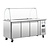 Polar Refrigeration  Stół chłodniczy sałatkowy 3-drzwiowa 3x 1/1 GN, 417L, od -2 do 8°C, agregat z boku