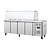 Polar Refrigeration  Stół chłodniczy sałatkowy 4-drzwiowa 4x 1/1 GN, 553L, od -2 do 8°C, agregat z boku