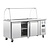 Polar Refrigeration  Stół chłodniczy sałatkowy 3-drzwiowa 3x 1/1 GN, 417L, od -2 do 8°C, agregat z boku