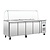 Polar Refrigeration  Stół chłodniczy sałatkowy 4-drzwiowa 4x 1/1 GN, 553L, od -2 do 8°C, agregat z boku