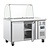 Polar Refrigeration  Stół chłodniczy sałatkowy 2-drzwiowa 2x 1/1 GN, 282L, od -2 do 8°C, agregat z boku
