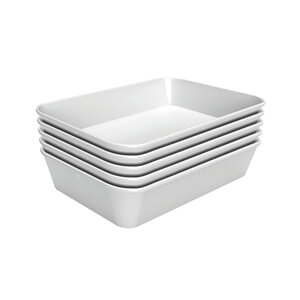 Bartscher Taca prostokątna z melaminy 210x280x(h)40 mm, biała Bartscher Taca prostokątna z melaminy 210x280x(h)40 mm, biała