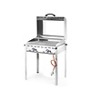 Hendi Grill gazowy Green Fire Profi Line 2-palnikowy - patelnia żeliwna i ruszt GN1/1
