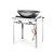 Hendi Grill gazowy Green Fire Profi Line 2-palnikowy - patelnia żeliwna i ruszt GN1/1