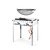 Hendi Grill gazowy Green Fire Profi Line 2-palnikowy - patelnia żeliwna i ruszt GN1/1