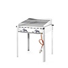 Hendi Grill gazowy Green Fire Profi Line 2-palnikowy - patelnia żeliwna i ruszt GN1/1