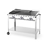 Hendi Grill gazowy Green Fire Profi Line 3-palnikowy - patelnia żeliwna i 2 ruszty GN1/1