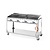 Hendi Grill gazowy Green Fire Profi Line 4-palnikowy z półką - 2 patelnie żeliwne i 2 ruszty GN1/1