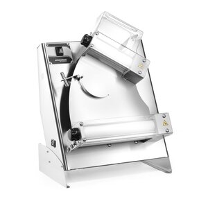 Prismafood Wałkownica do ciasta do pizzy, elektryczna, Ø140-300 mm, 250W 230V, 475x375x(h)660mm z dwoma wałkami