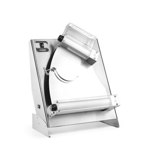 Prismafood Wałkownica do ciasta do pizzy, elektryczna, Ø260-400 mm, 250W 230V, 585x435x(H)790mm z dwoma wałkami Prismafood Wałkownica do ciasta do pizzy, elektryczna, Ø260-400 mm, 250W 230V, 585x435x(H)790mm z dwoma wałkami