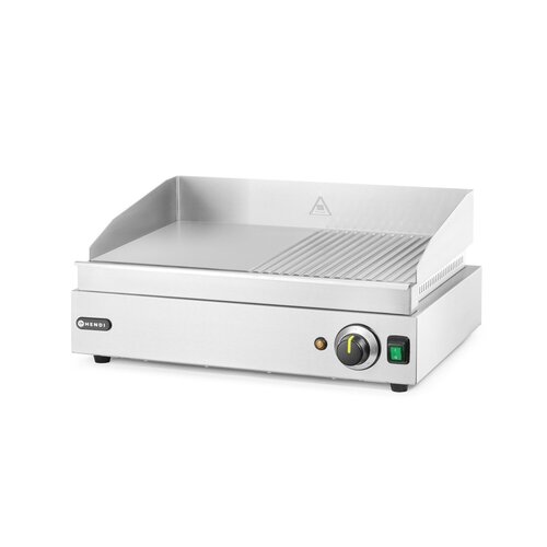 Hendi Countertop Electric Griddle Smooth/Ribbed, Chromed, 2,4 kW Hendi Countertop Electric Griddle Smooth/Ribbed, Chromed, 2,4 kW
