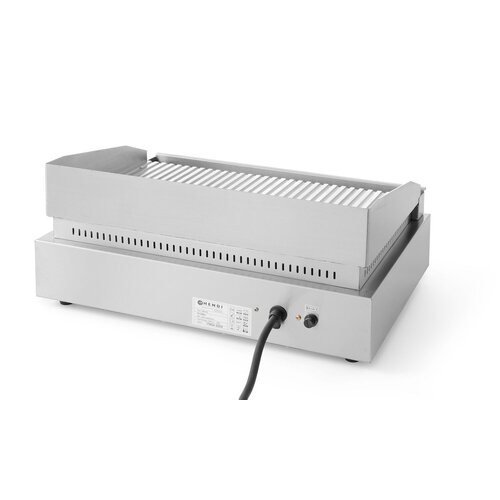 Hendi Countertop Electric Griddle Ribbed, Chromed, 2,4 kW Hendi Countertop Electric Griddle Ribbed, Chromed, 2,4 kW