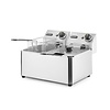 Hendi 2-Tank Countertop Electric Fryer 8 L, 2x 3 kW
