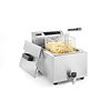Hendi Countertop Electric Fryer 8 L, 3,5 kW with Drain Tap and Digital Panel