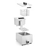 Hendi Countertop Electric Fryer 8 L, 3,5 kW with Drain Tap and Digital Panel