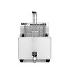 Hendi Countertop Electric Fryer 8 L, 3,5 kW with Drain Tap and Digital Panel