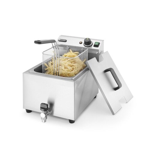 Hendi Countertop Electric Fryer 8 L, 3,5 kW with Drain Tap Hendi Countertop Electric Fryer 8 L, 3,5 kW with Drain Tap