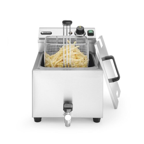 Hendi Countertop Electric Fryer 8 L, 3,5 kW with Drain Tap Hendi Countertop Electric Fryer 8 L, 3,5 kW with Drain Tap