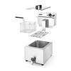 Hendi Countertop Electric Fryer 8 L, 3,5 kW with Drain Tap