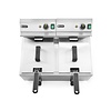 Hendi 2-Tank Countertop Electric Fryer 16 L, 2 x 3 kW with Drain Tap