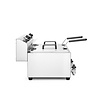 Hendi 2-Tank Countertop Electric Fryer 16 L, 2 x 3 kW with Drain Tap