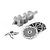 Hendi Meat Grinder 400W with Two Mincing Discs Ø 65,8 mm with Hole 4 and 7mm