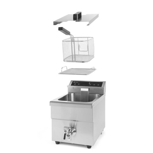 Hendi Countertop Induction Fryer 8 L, 3,5 kW with Drain Tap and Digital Panel Hendi Countertop Induction Fryer 8 L, 3,5 kW with Drain Tap and Digital Panel