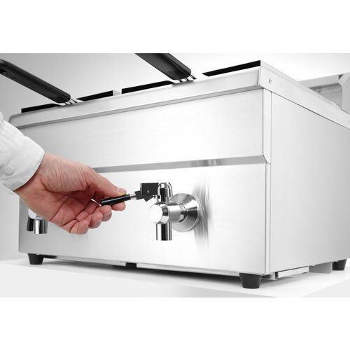 Hendi Hendi Frytownica indukcyjna 2-komorowa nastawna 16 L, 7 kW Hendi Hendi Frytownica indukcyjna 2-komorowa nastawna 16 L, 7 kW