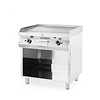 Hendi Gas Griddle Smooth, 10 kW on Half-Open Base