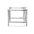 XXLselect Podstawa pod piec 225172, 8 poziomów prowadnic na tace 435x345, o wym. 540x460x700 mm