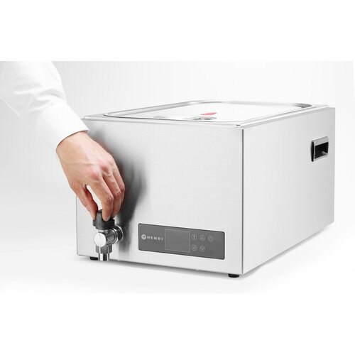 Hendi Urządzenie do gotowania Sous-Vide 1/1 GN, 20 L, 0,6kW z kranem, od 45 °C do 90 °C