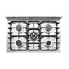 Hendi Gas Cooker with 5 Burners and Convection Electric Oven GN 1/1, 14,3 kW