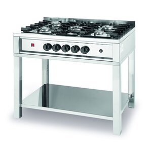 Hendi Gas Cooker with 5 Burners on an Open Base, 14,3 kW