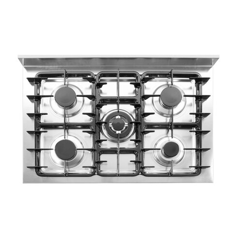 Hendi Gas Cooker with 5 Burners on an Open Base, 14,3 kW Hendi Gas Cooker with 5 Burners on an Open Base, 14,3 kW