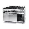 Hendi Gas Cooker with 6 Burners, Open Cupboard and Electric Oven GN 1/1, 31,5 kW