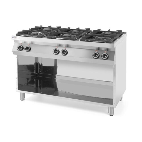 Hendi Gas Cooker with 6 Burners and Cupboard zamkniętą, 28,5 kW Hendi Gas Cooker with 6 Burners and Cupboard zamkniętą, 28,5 kW