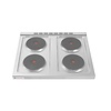 Hendi Kuchnia elektryczna na podstawie otwartej z 4 płytami grzewczymi, 10,4 kW 800x700x(h)900 mm