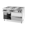 Hendi Electric Cooker with 6 Hot Plates and a Closed Cabinet, 0,0156 kW
