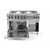 Hendi Electric Cooker with 6 Cooking Plates, Open Cupboard and Convection Electric Oven GN 1/1, 18,6 kW