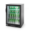 Arktic Single Hinged Door Back Bar Cooler 126 L, from 2 °C to 10 °C, Black