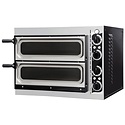 Prismafood Piec do pizzy 2-komorowy elektryczny 2,4 kW, 2 x Ø 32 cm, z oświetleniem komory