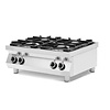 Hendi Countertop Gas Cooker with 4 Burners with Cast Iron Burners, 19 kW