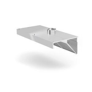Hendi Wall-mounted oblique hood without lighting, dim. 1200x700x450 mm